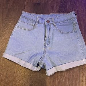 Light Blue Jean Shorts